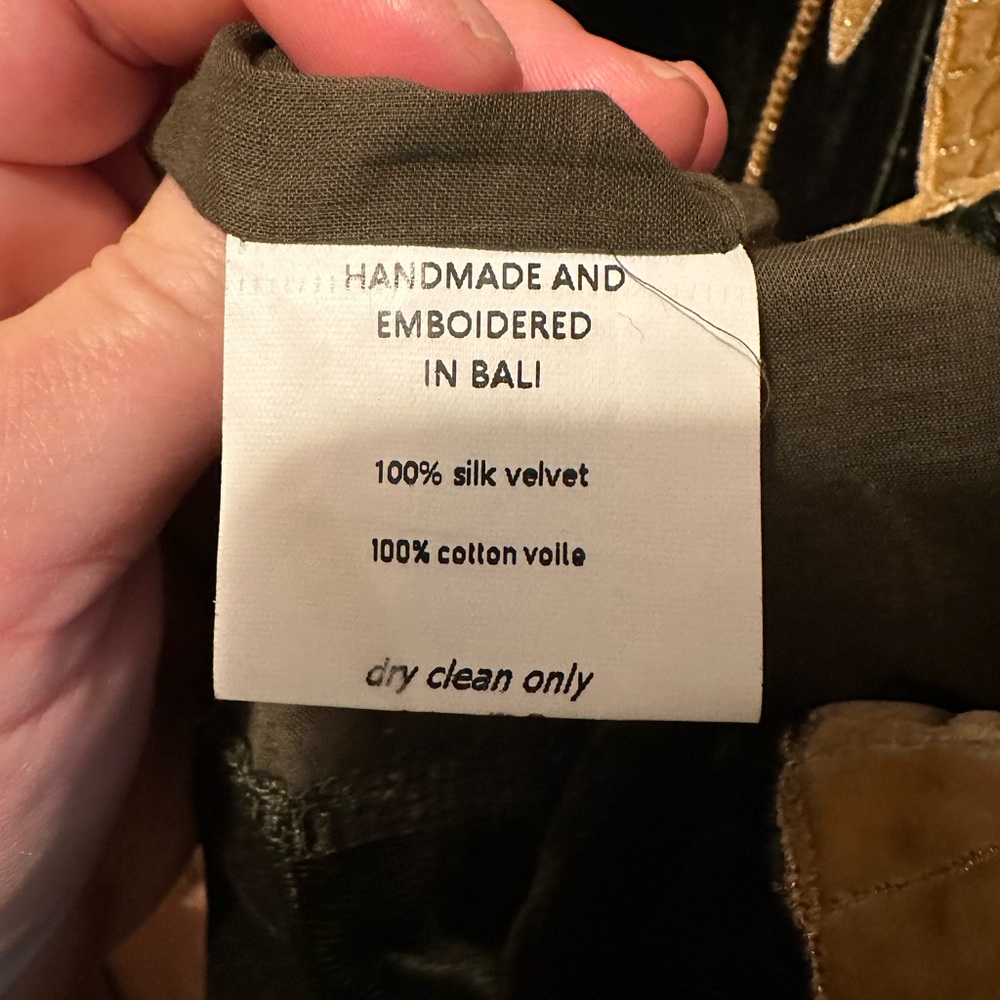 ❌Do not buy❌ For Jess❌  HTF Chasing Unicorns Green Aquarius Velvet Tunic - Picture 8 of 10